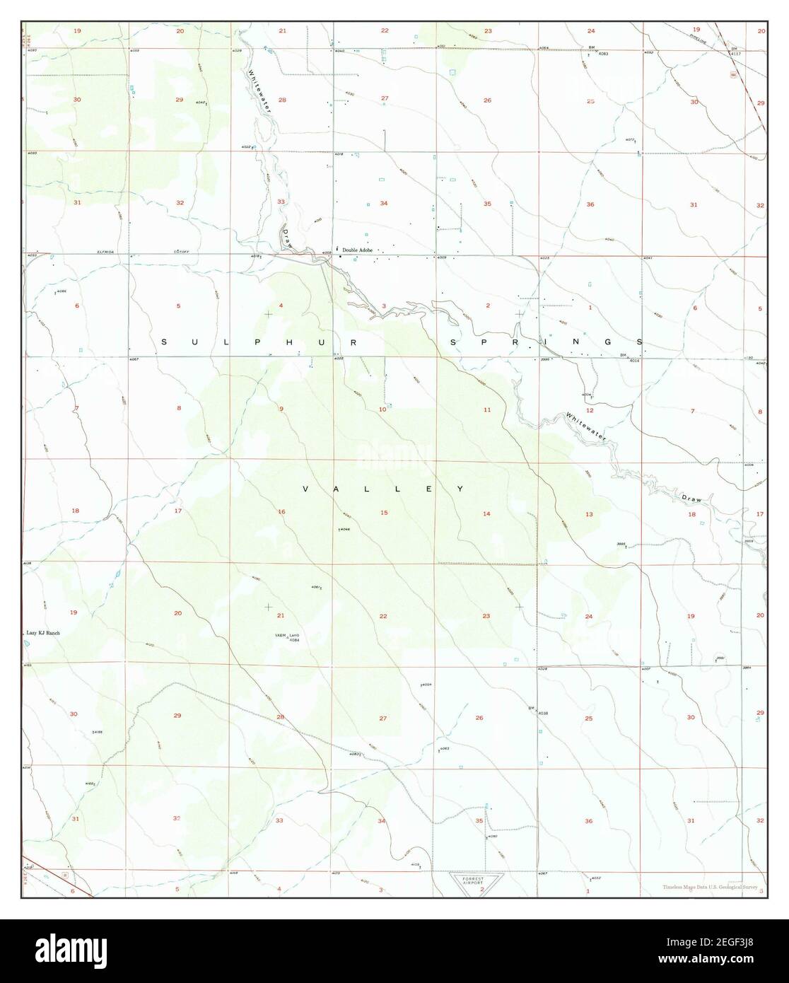 Double Adobe, Arizona, map 1958, 124000, United States of America by Timeless Maps, data U.S