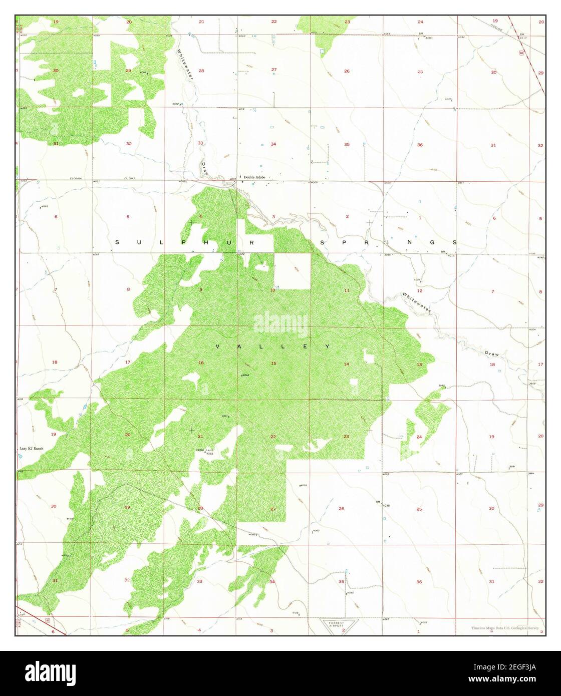 Double Adobe, Arizona, map 1958, 124000, United States of America by Timeless Maps, data U.S