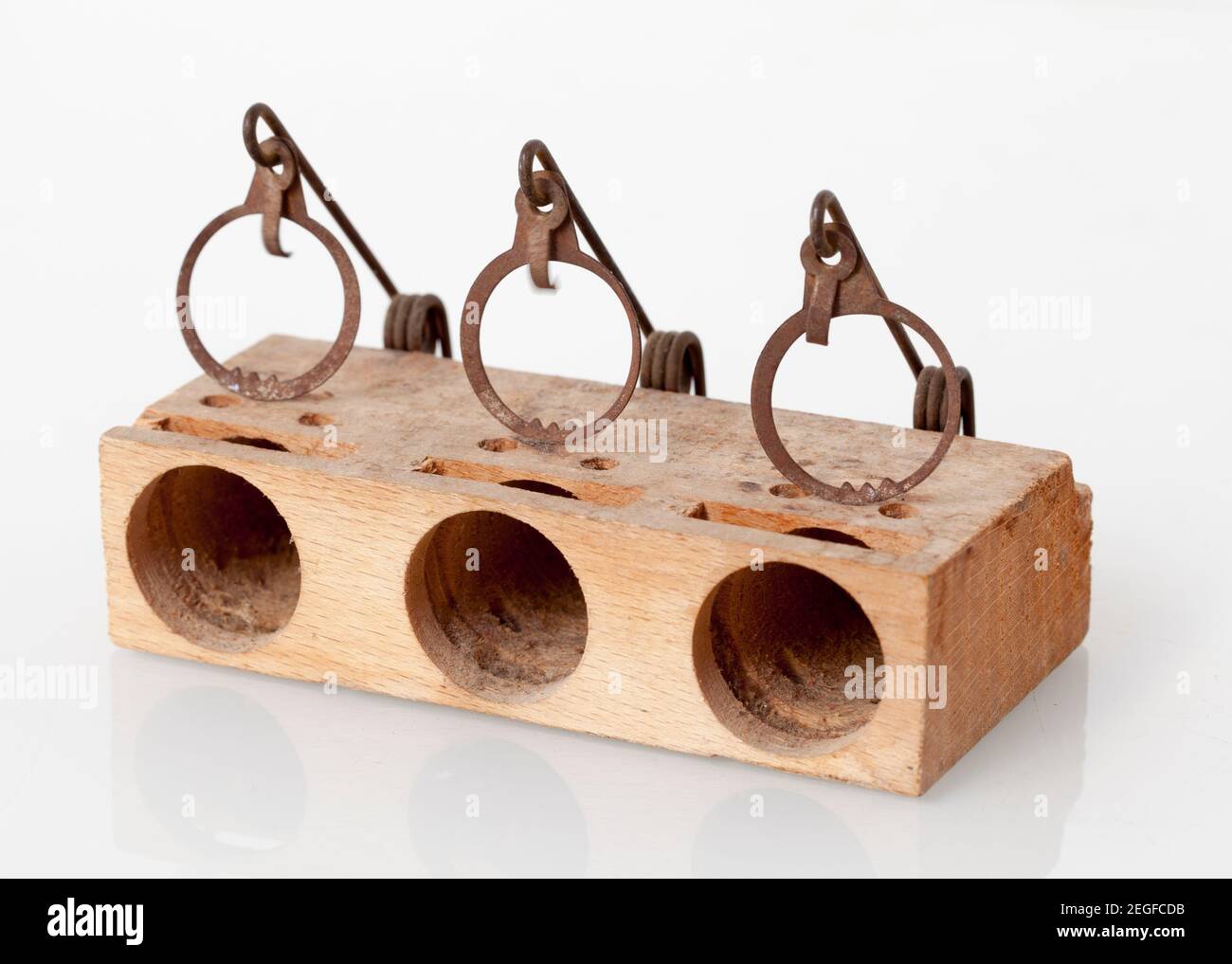 Group of Three American Wooden Mouse Traps, 19th Century