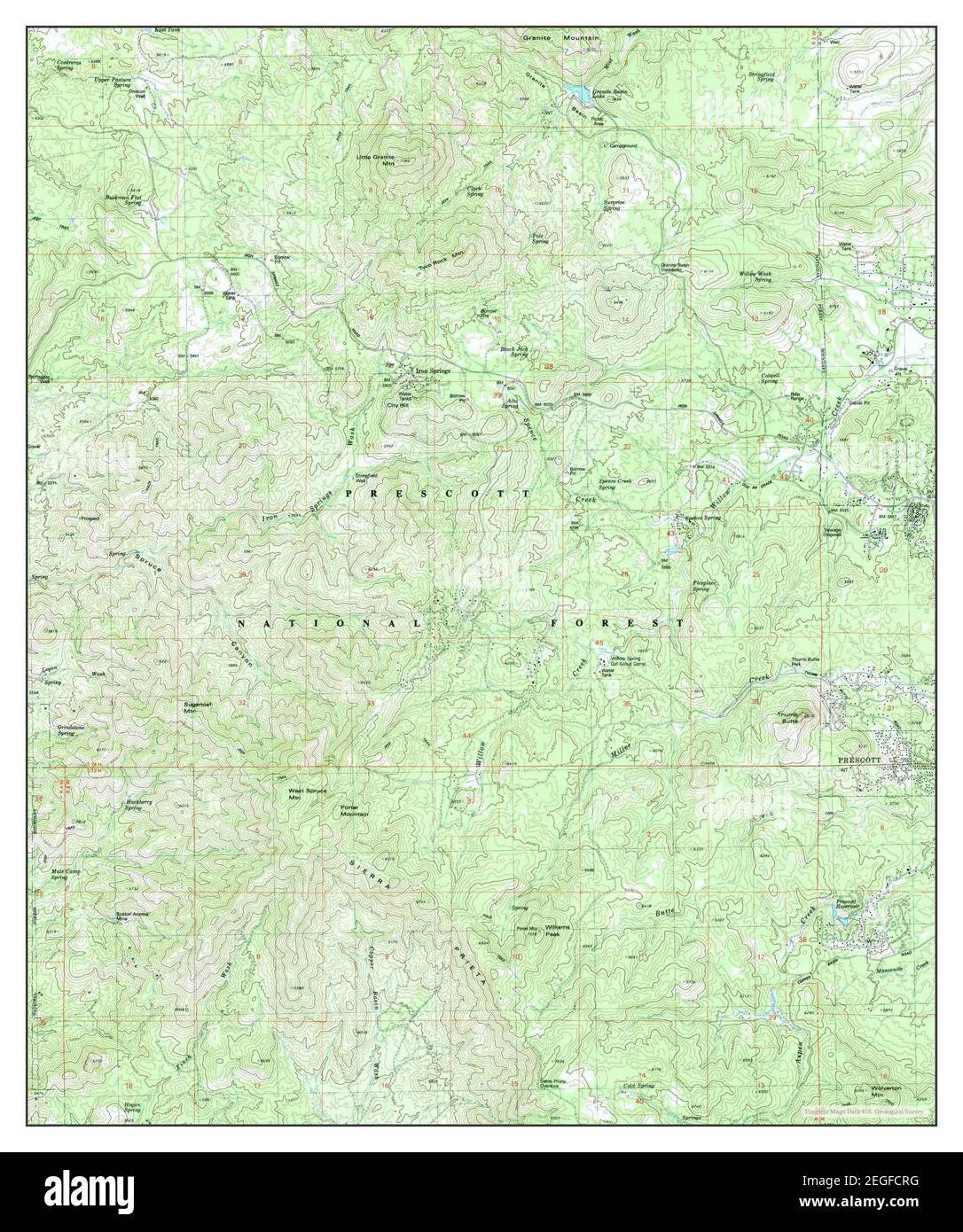 Iron Springs, Arizona, map 1979, 124000, United States of America by