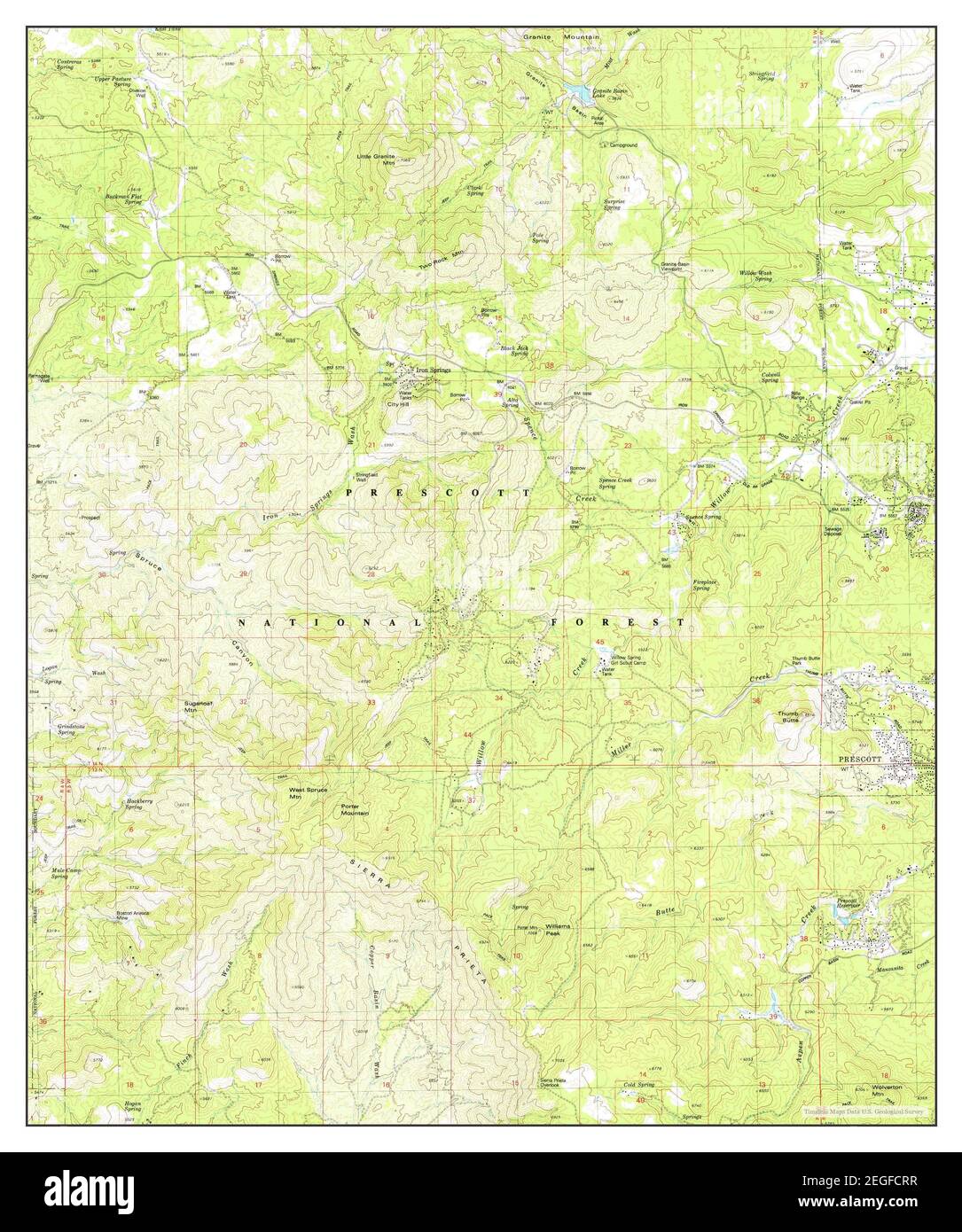 Iron Springs, Arizona, map 1979, 124000, United States of America by