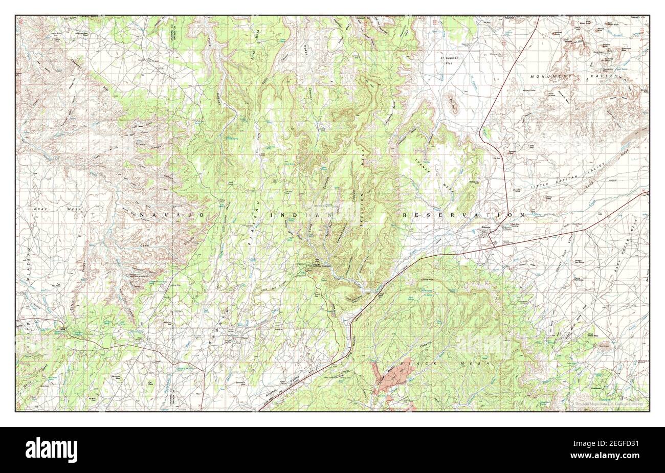 Kayenta arizona map Cut Out Stock Images & Pictures Alamy