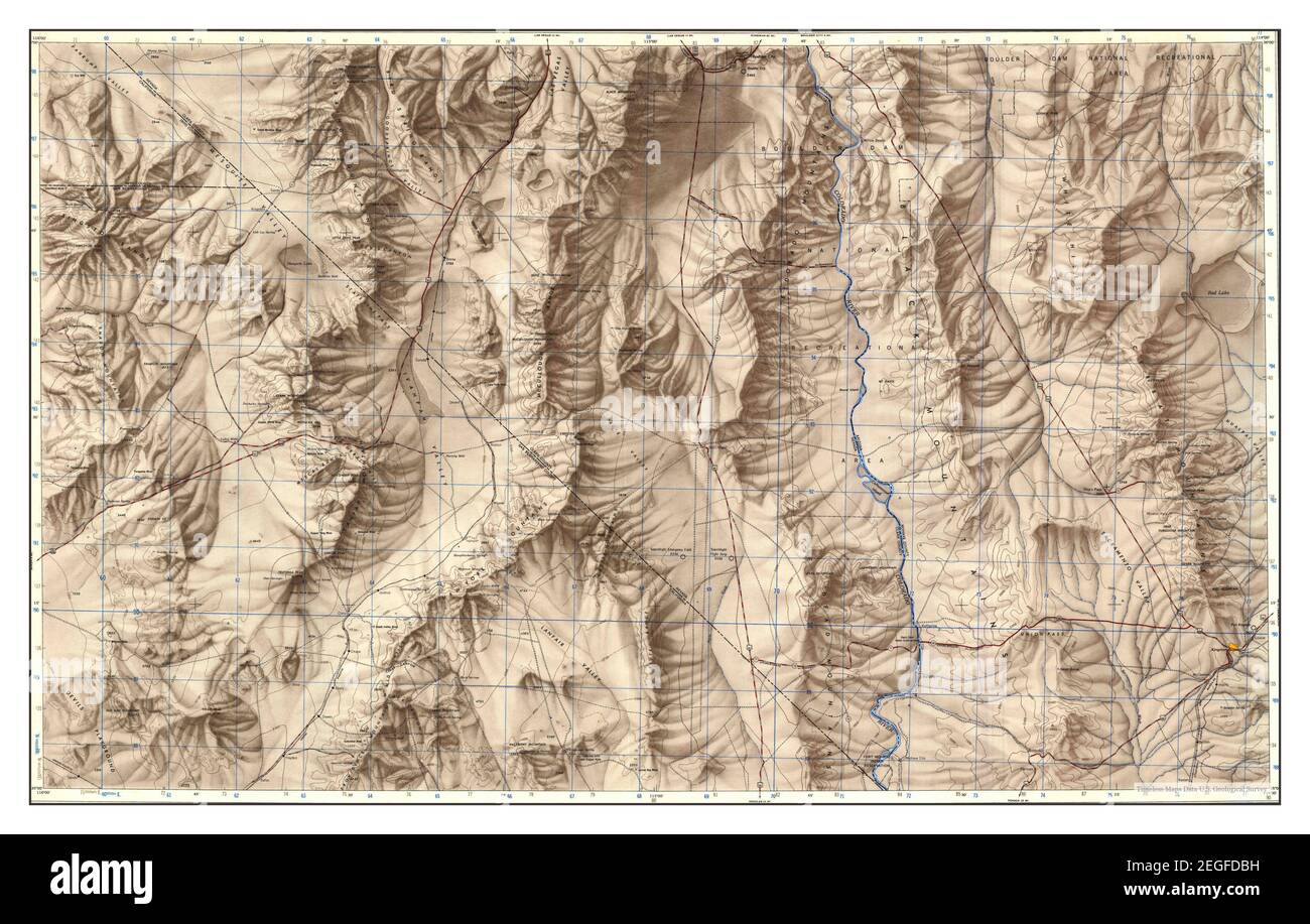 Kingman, Arizona, map 1947, 1250000, United States of America by