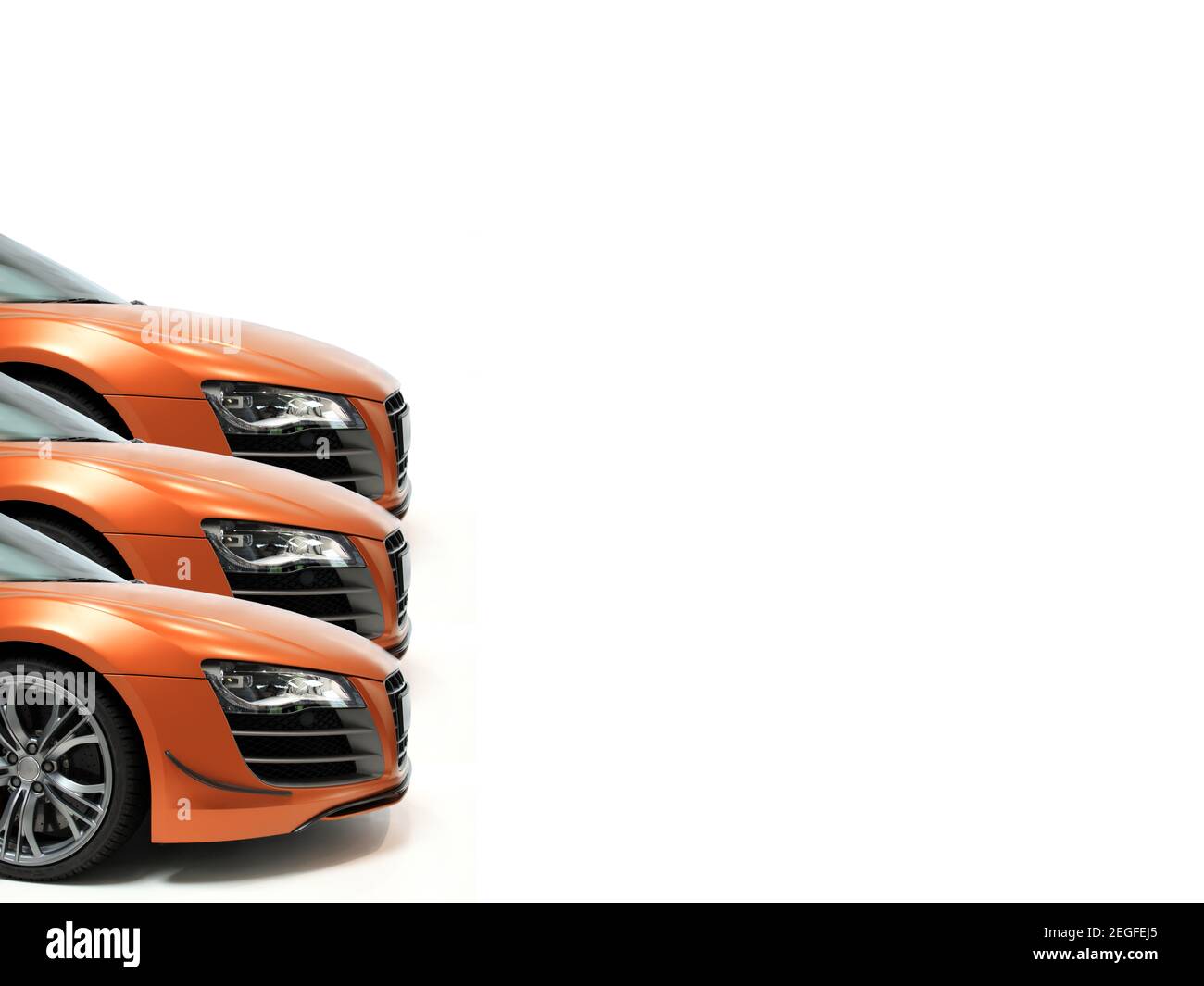 Fast luxury sporty red and orange car - Photo Stock Photo - Alamy