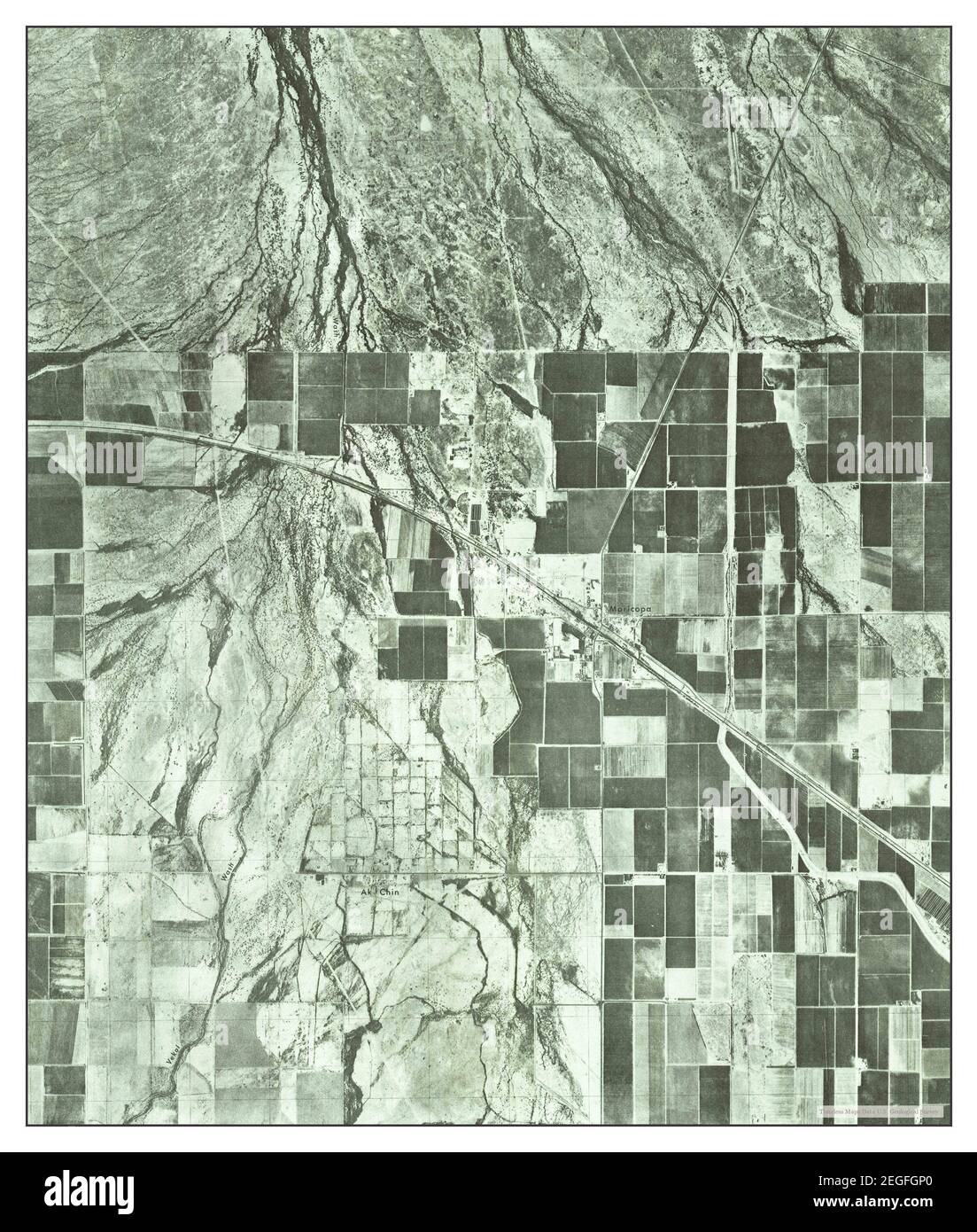 Maricopa, Arizona, map 1971, 124000, United States of America by