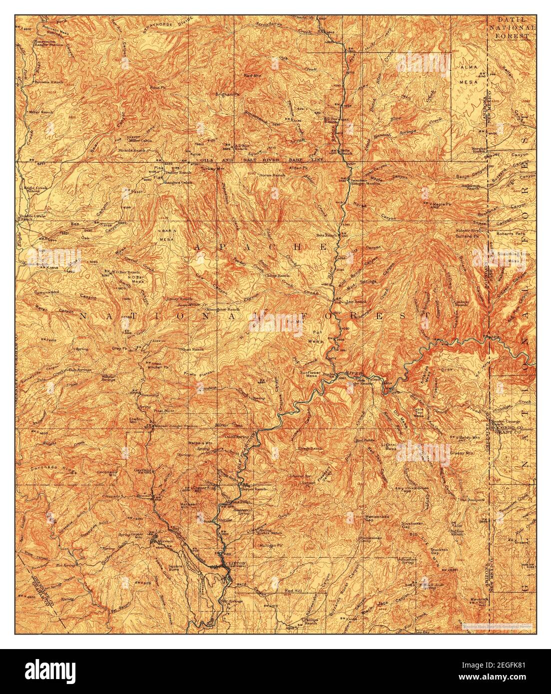 Morenci, Arizona, map 1915, 1125000, United States of America by