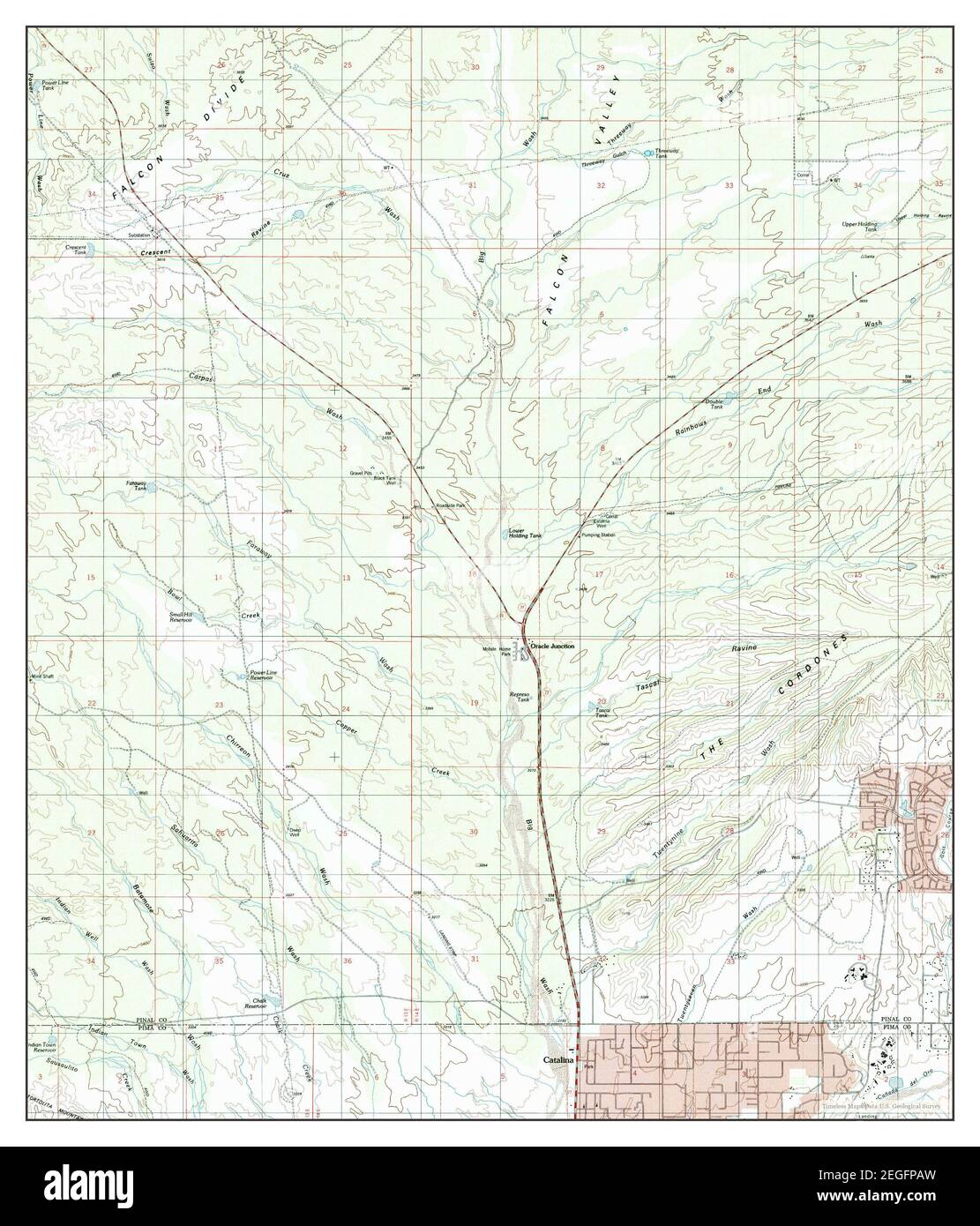 Oracle arizona map Cut Out Stock Images & Pictures - Alamy