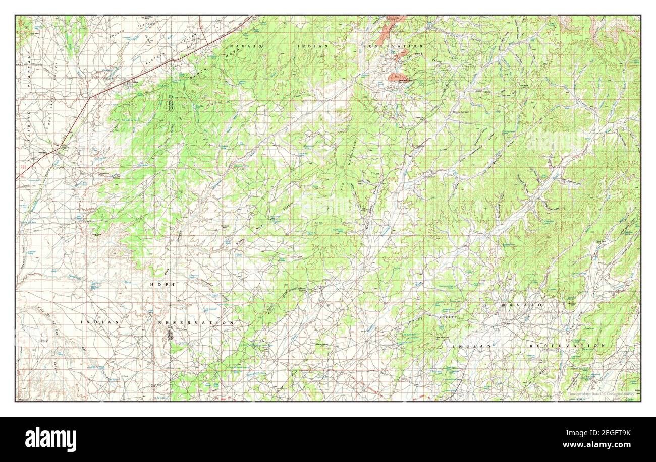 Pinon, Arizona, map 1983, 1:100000, United States of America by Timeless Maps, data U.S. Geological Survey Stock Photo