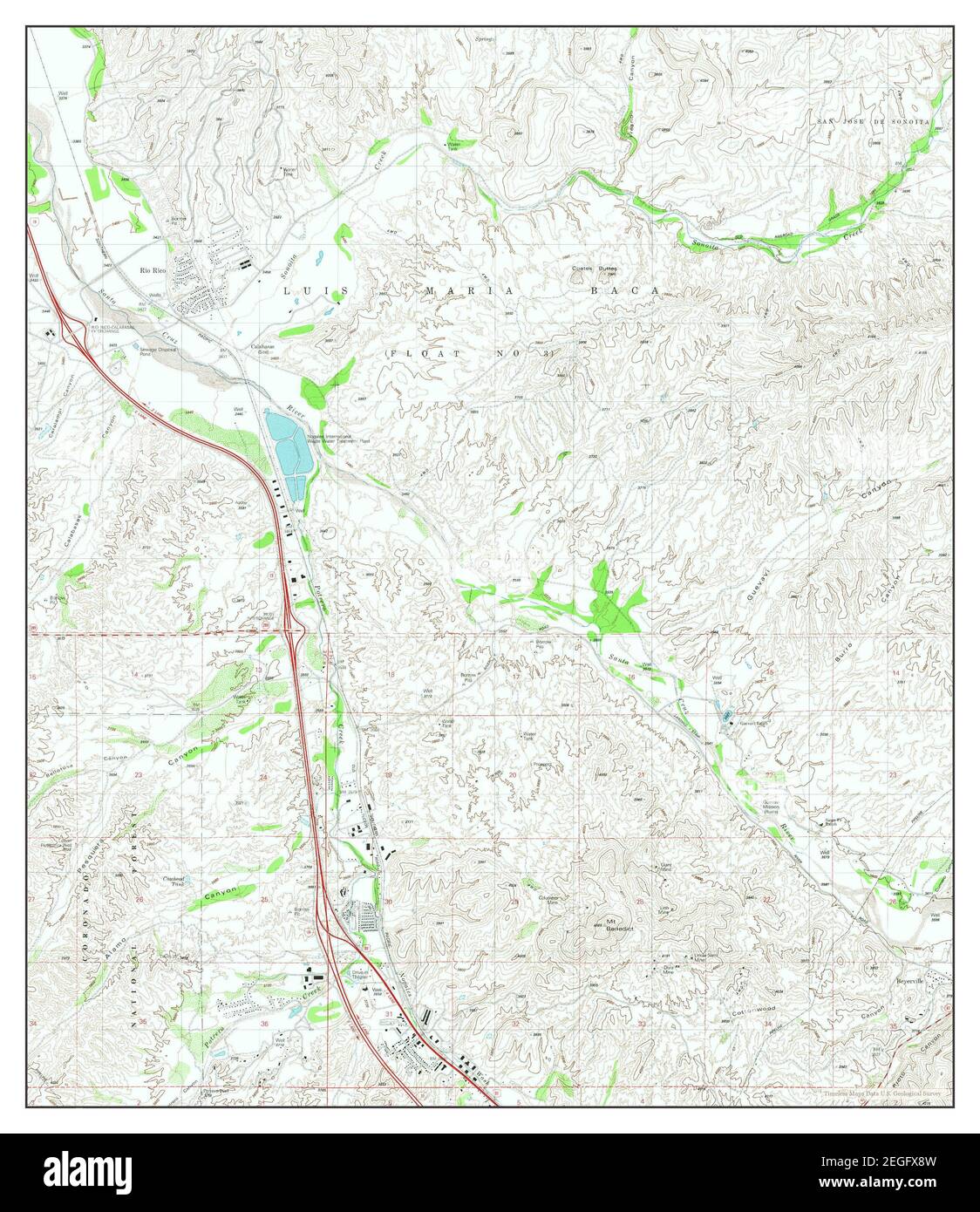 Rio Rico, Arizona, map 1981, 124000, United States of America by Timeless Maps, data U.S