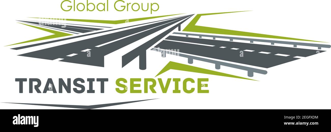 Transit service icon for logistics and shipping delivery company ...