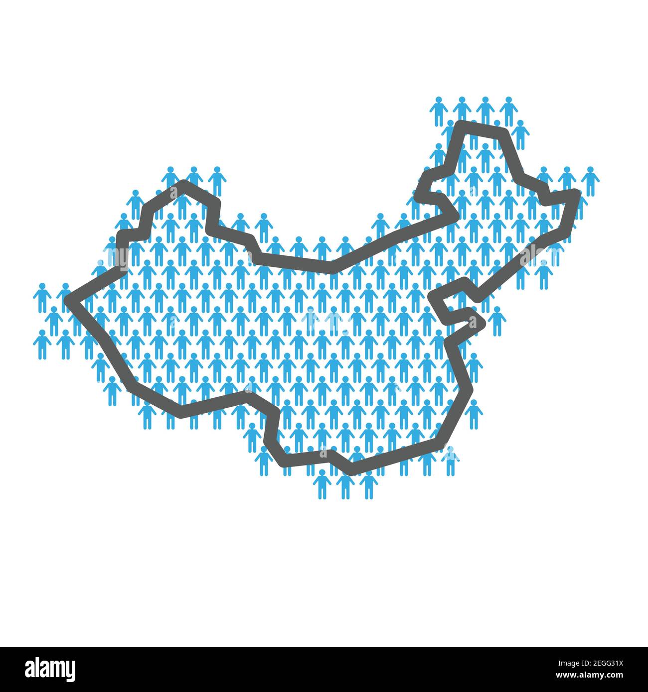 China Population Map Country Outline Made From People Figures Stock Vector Image Art Alamy China Population Map Country Outline Made From People Figures Stock Vector Image Art Alamy