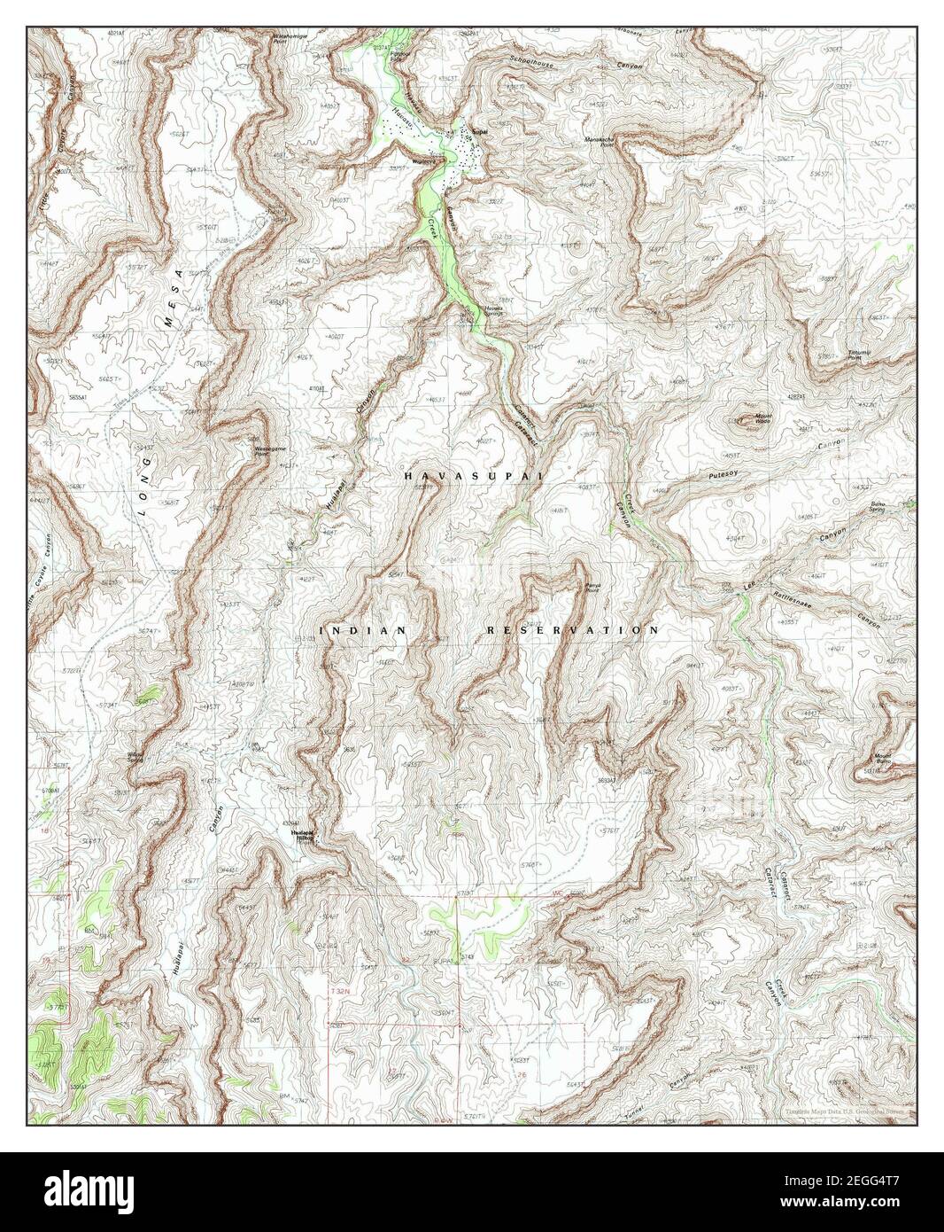 Supai Arizona map 1988 1 24000 - Supai Arizona Map 1988 124000 United States Of America By Timeless Maps Data Us Geological Survey 2EGG4T7 