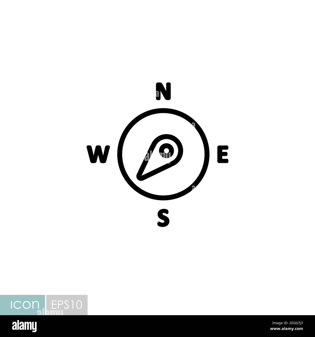 Compass southwest Stock Vector Images Alamy