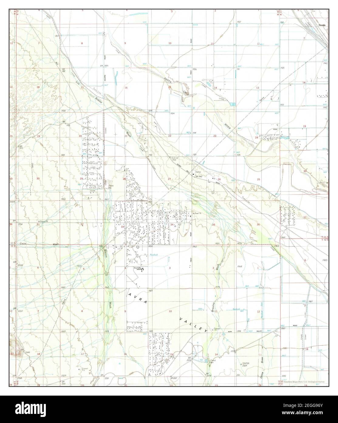 West of Marana, Arizona, map 1989, 1:24000, United States of America by ...