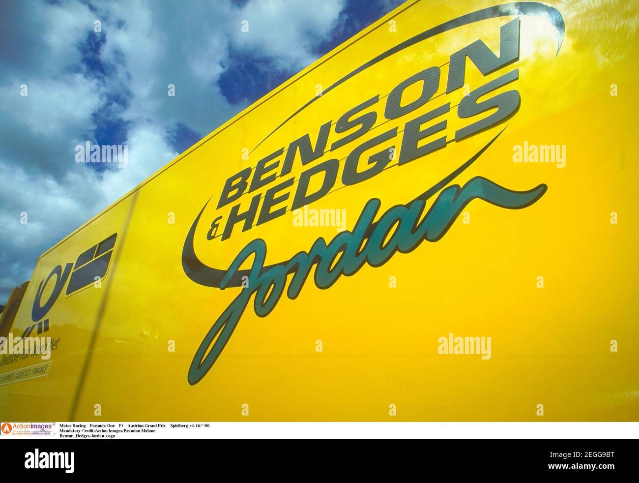 Motor Racing - Formula One - F1 - Austrian Grand Prix - Spielberg  14-16/7/00 Mandatory Credit:Action Images/Brandon Malone Benson & Hedges Jordan  Logo Stock Photo - Alamy