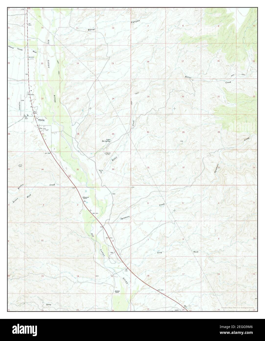 Wikieup Arizona Map 1967 124000 United States Of America By Timeless Maps Data Us Geological Survey 2EGG9M6 