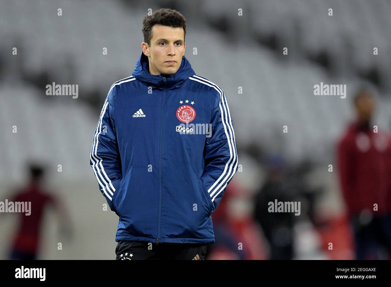 LILLE, FRANCE - FEBRUARY 18: Oussama Idrissi of Ajax during the UEFA Europa League match between Lille OSC and Ajax at Stade Pierre Mauroy on February Stock Photo