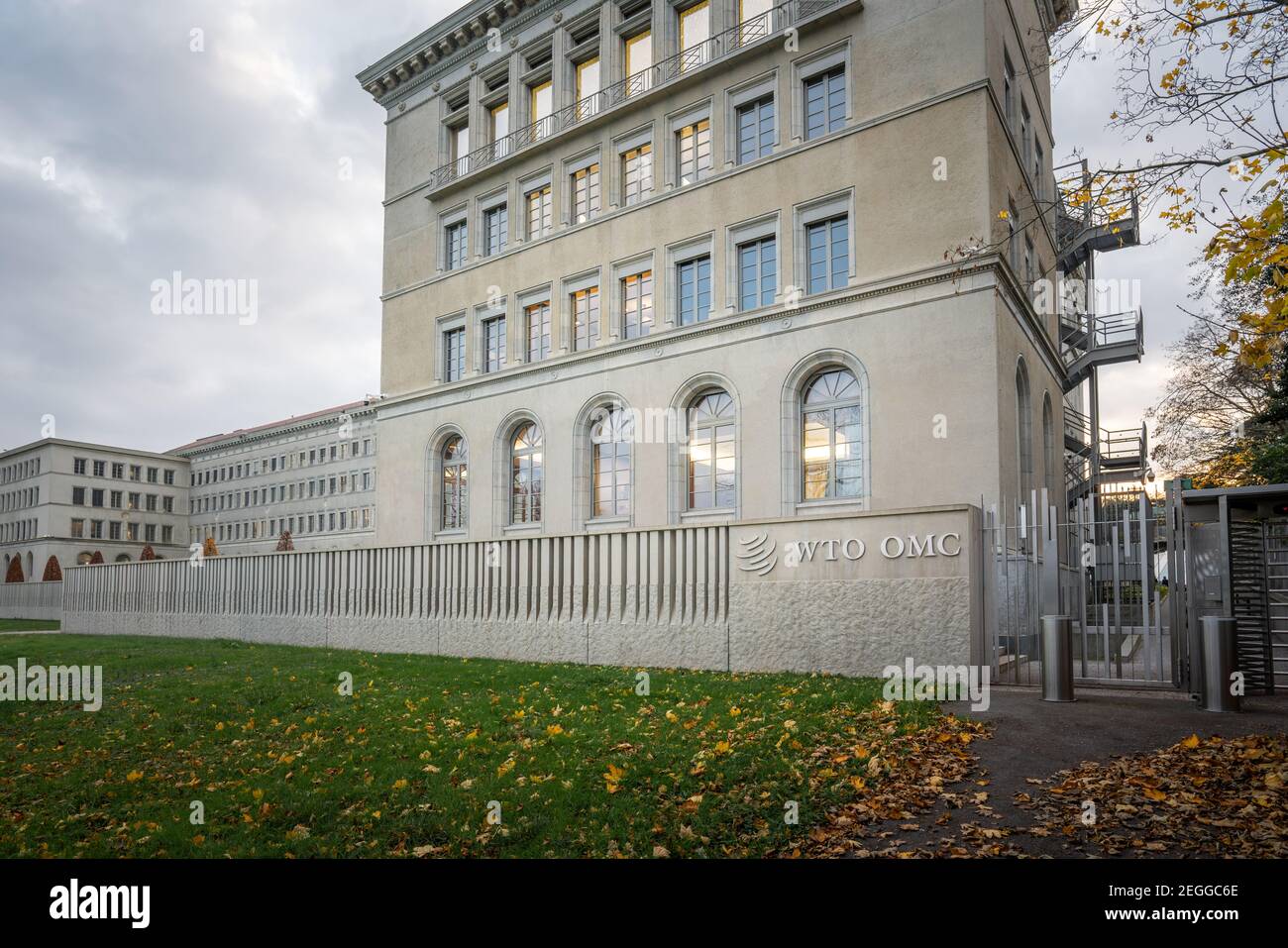 World Trade Organization (WTO) Headquarters - Geneva, Switzerland Stock Photo