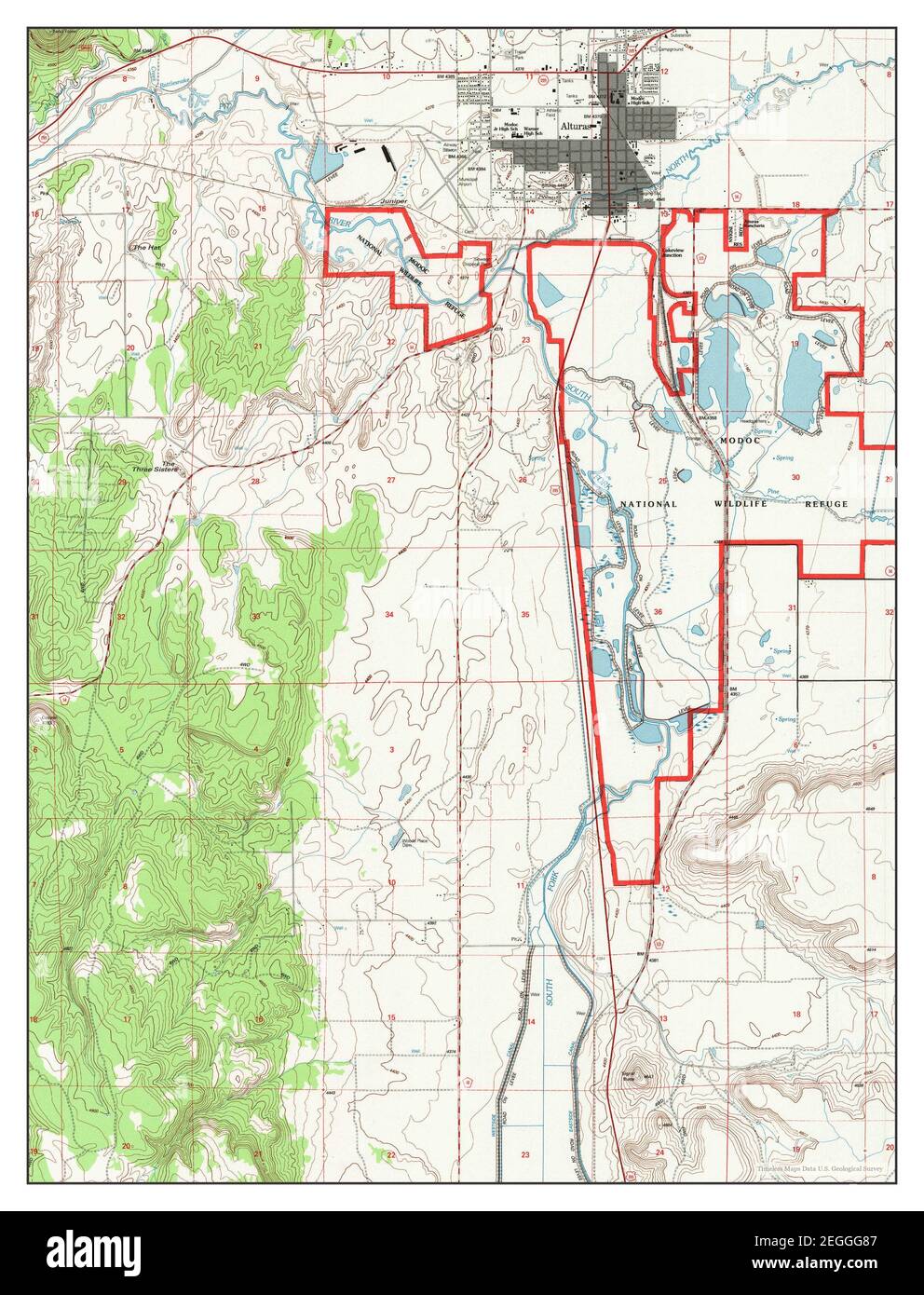 Alturas, California, map 1993, 124000, United States of America by