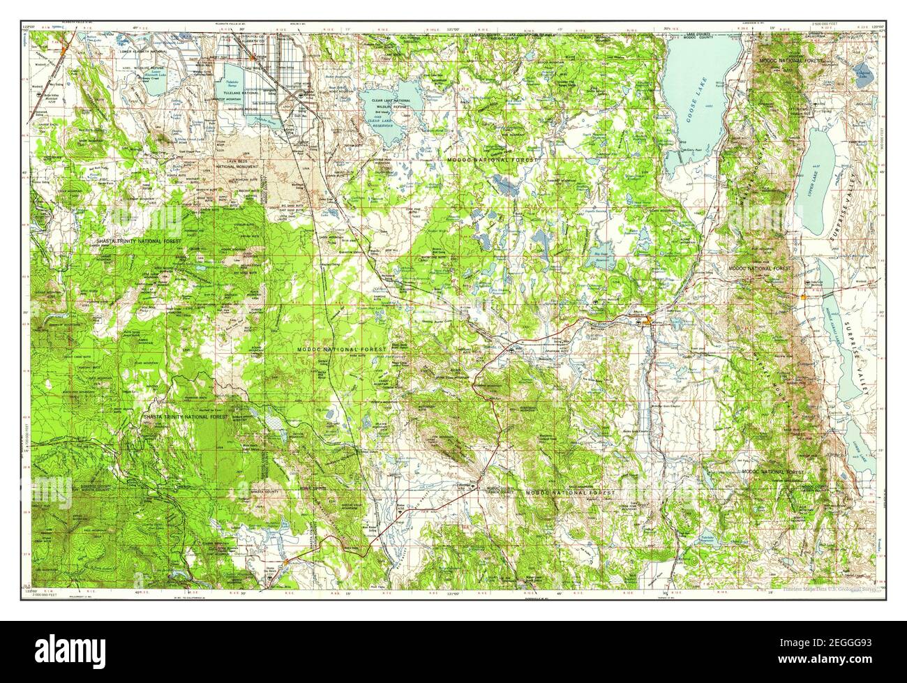 Alturas, California, map 1958, 1250000, United States of America by Timeless Maps, data U.S