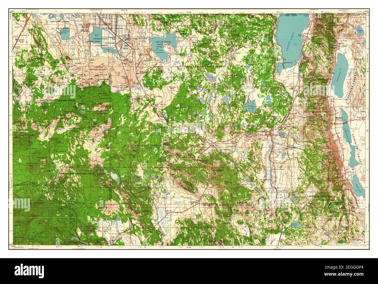 Alturas, California, map 1958, 1250000, United States of America by