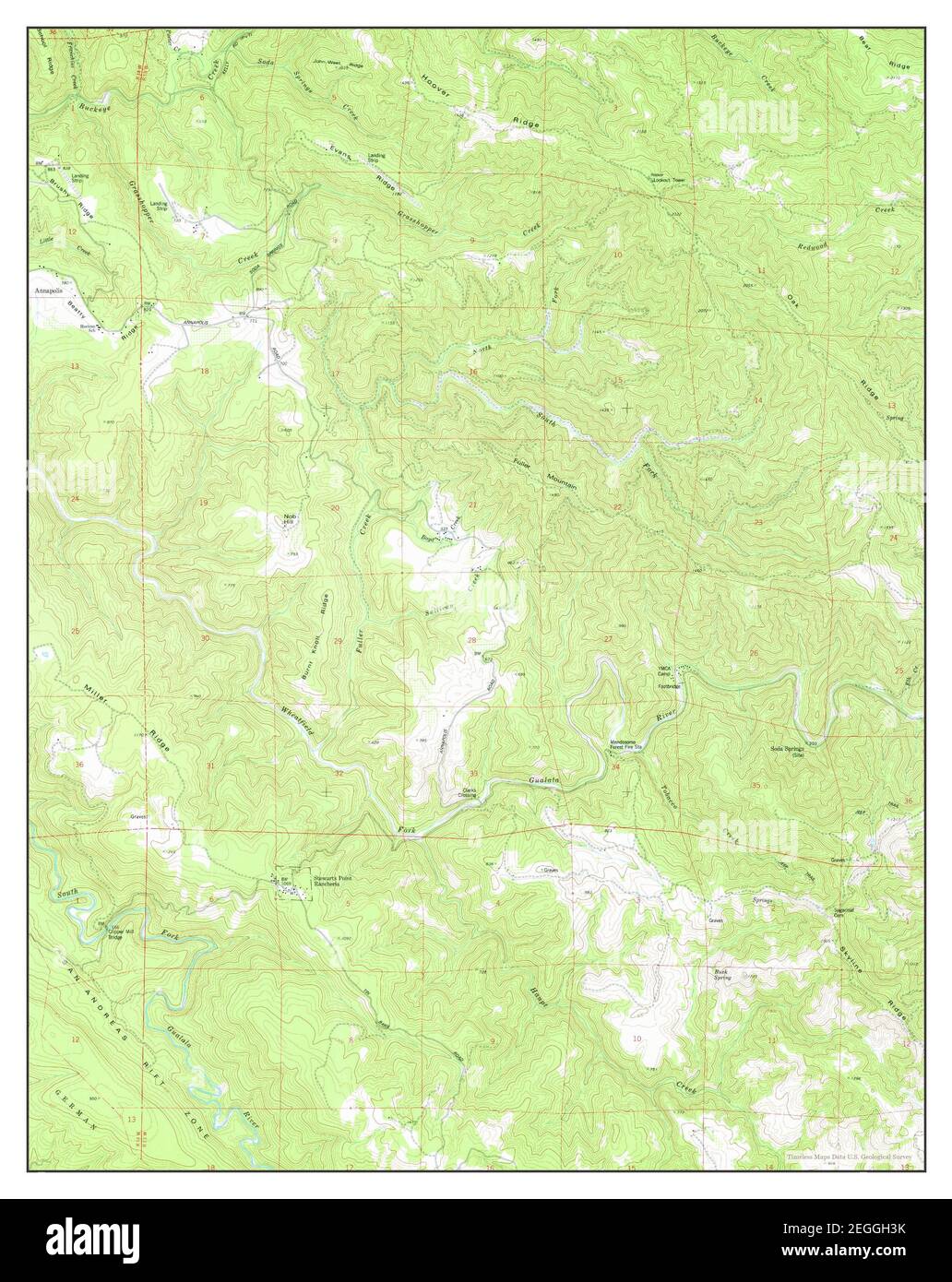 Annapolis, California, map 1977, 1:24000, United States of America by ...