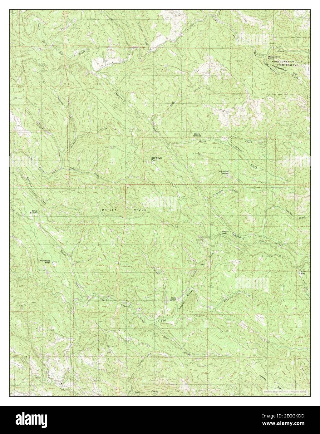 Bailey Rudge Bailey Ridge, California, map 1991, 1:24000, United States of America ...