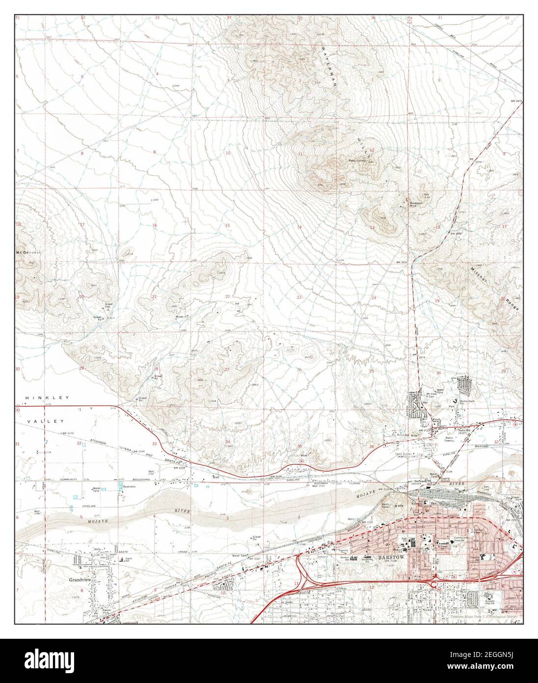 Barstow California map 1971 - Barstow California Map 1971 124000 United States Of America By Timeless Maps Data Us Geological Survey 2EGGN5J