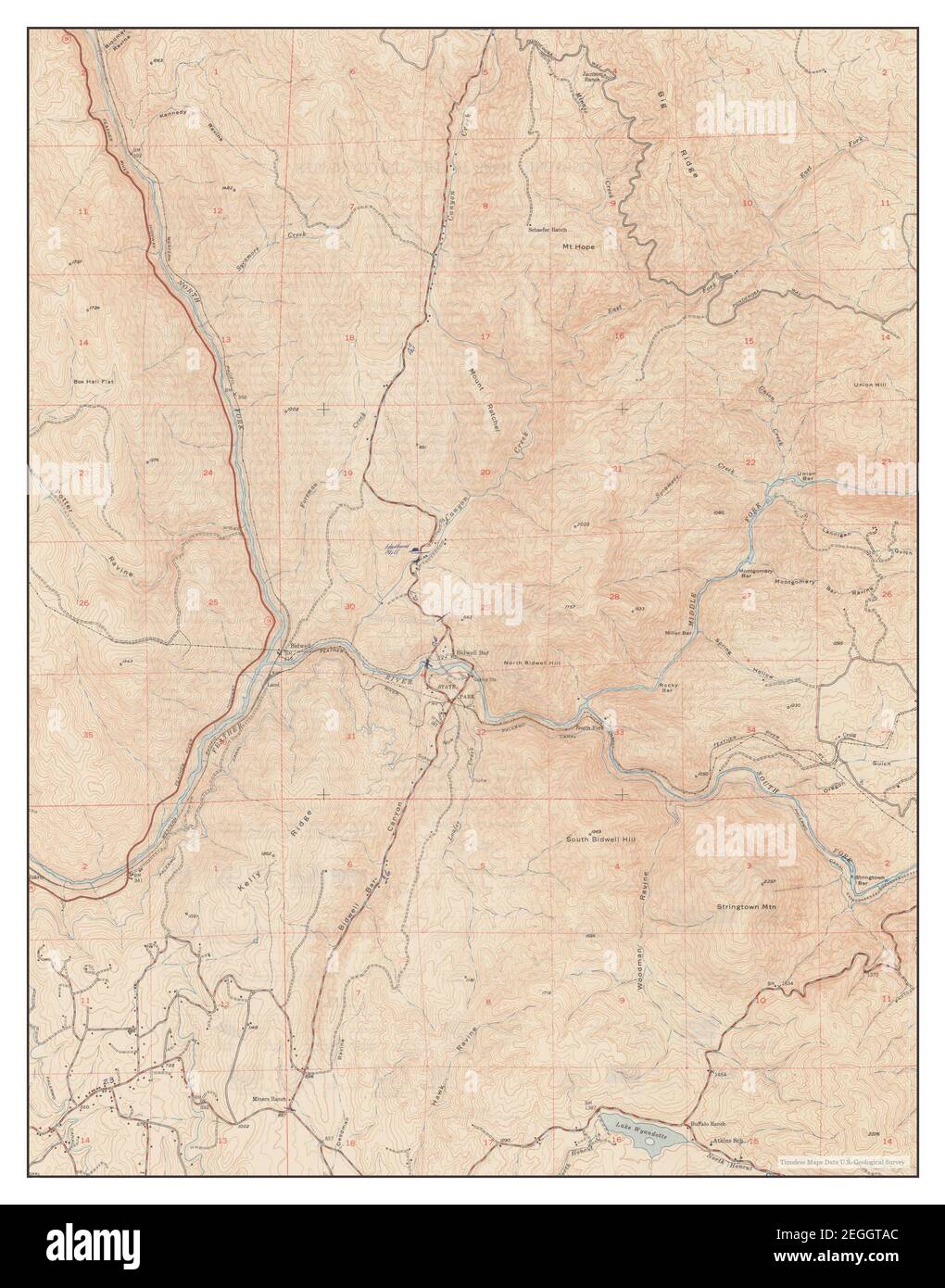 Map of bidwell hires stock photography and images Alamy