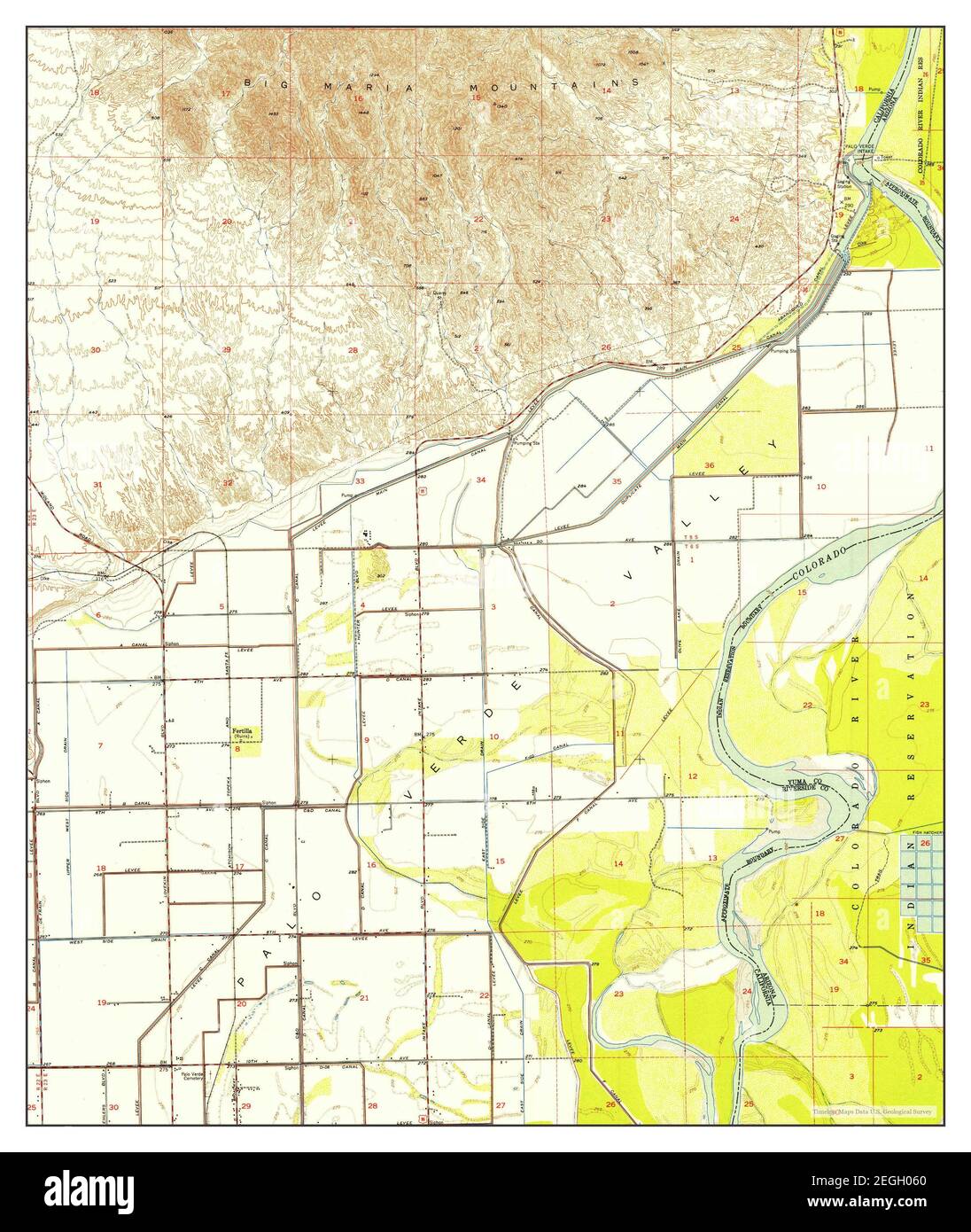 Blythe california map Cut Out Stock Images & Pictures Alamy