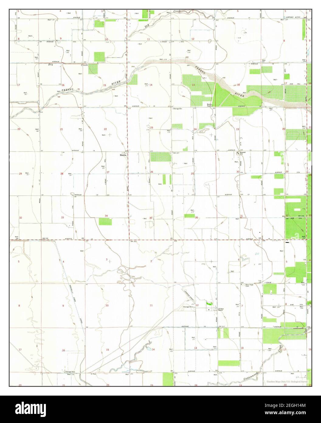 Bonita Ranch, California, map 1963, 124000, United States of America