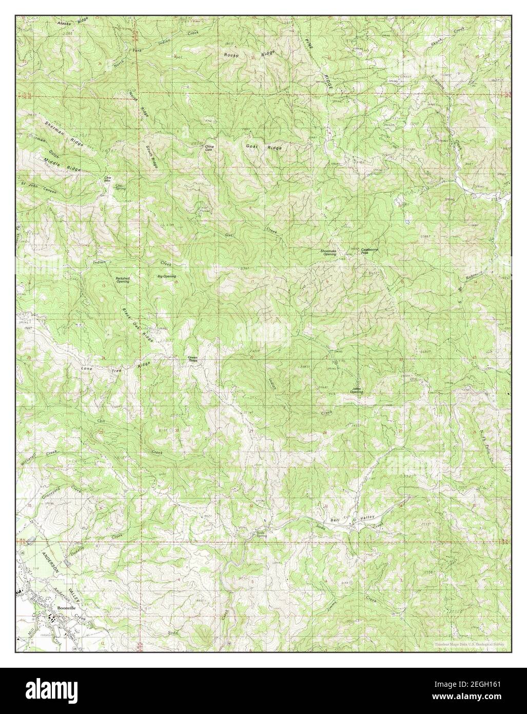 Boonville california map hires stock photography and images Alamy