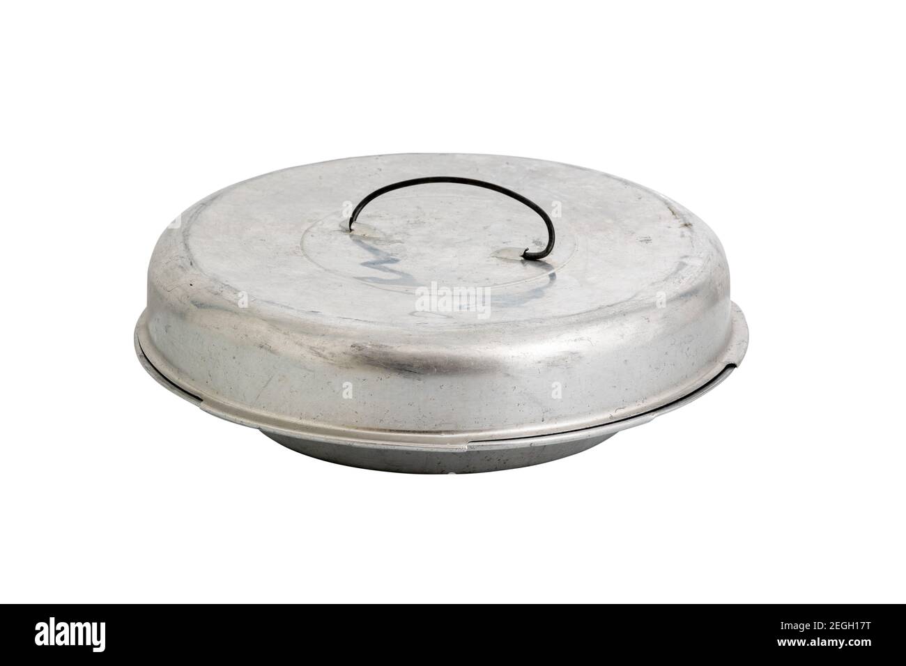 Covered Aluminum Pie Pan And Food Carrier Stock Photo Alamy