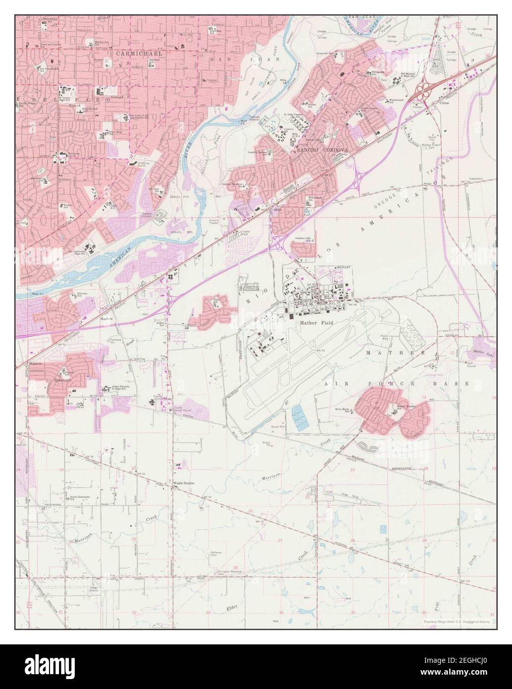 Detailed Road Map Of Carmichael – QIZR