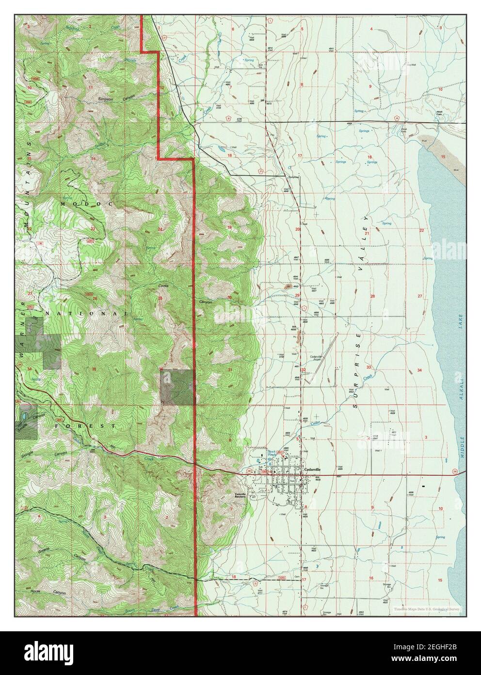 Cedarville map hires stock photography and images Alamy