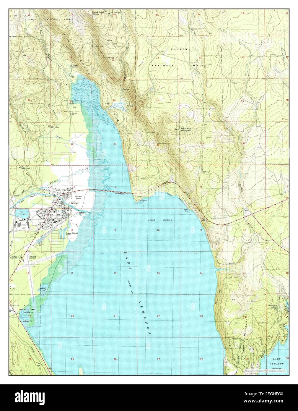 Chester, California, map 1979, 124000, United States of America by