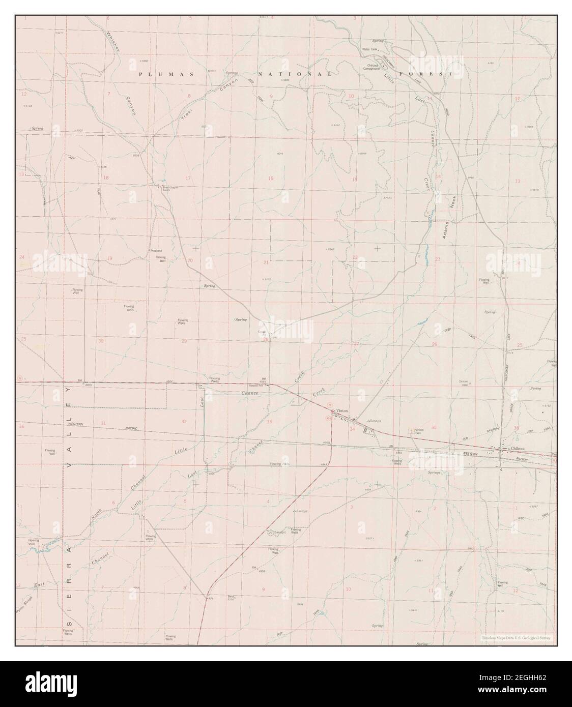 Chilcoot, California, map 1979, 124000, United States of America by Timeless Maps, data U.S