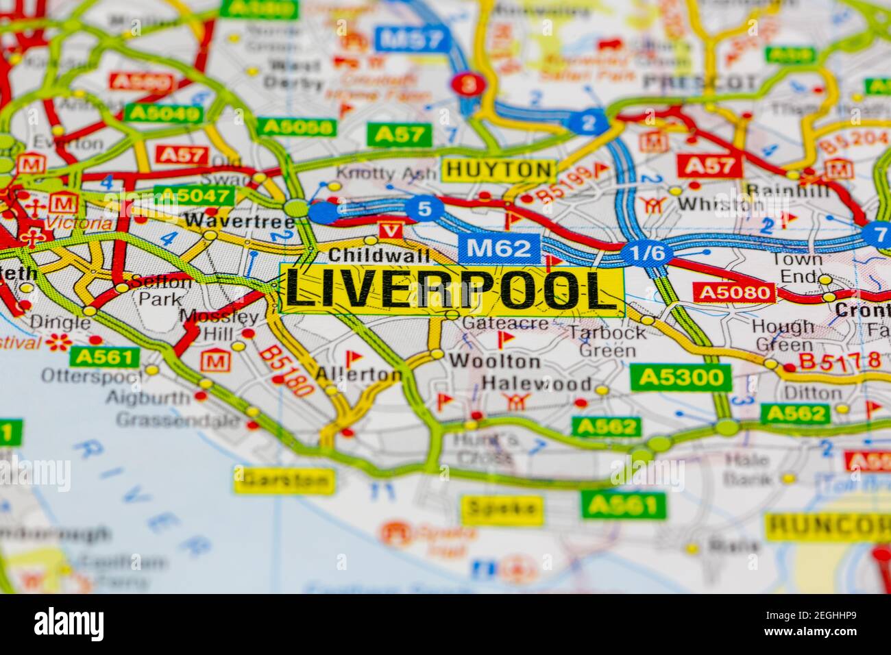 Map Of Liverpool And Surrounding Area Liverpool On A Map High Resolution Stock Photography And Images - Alamy