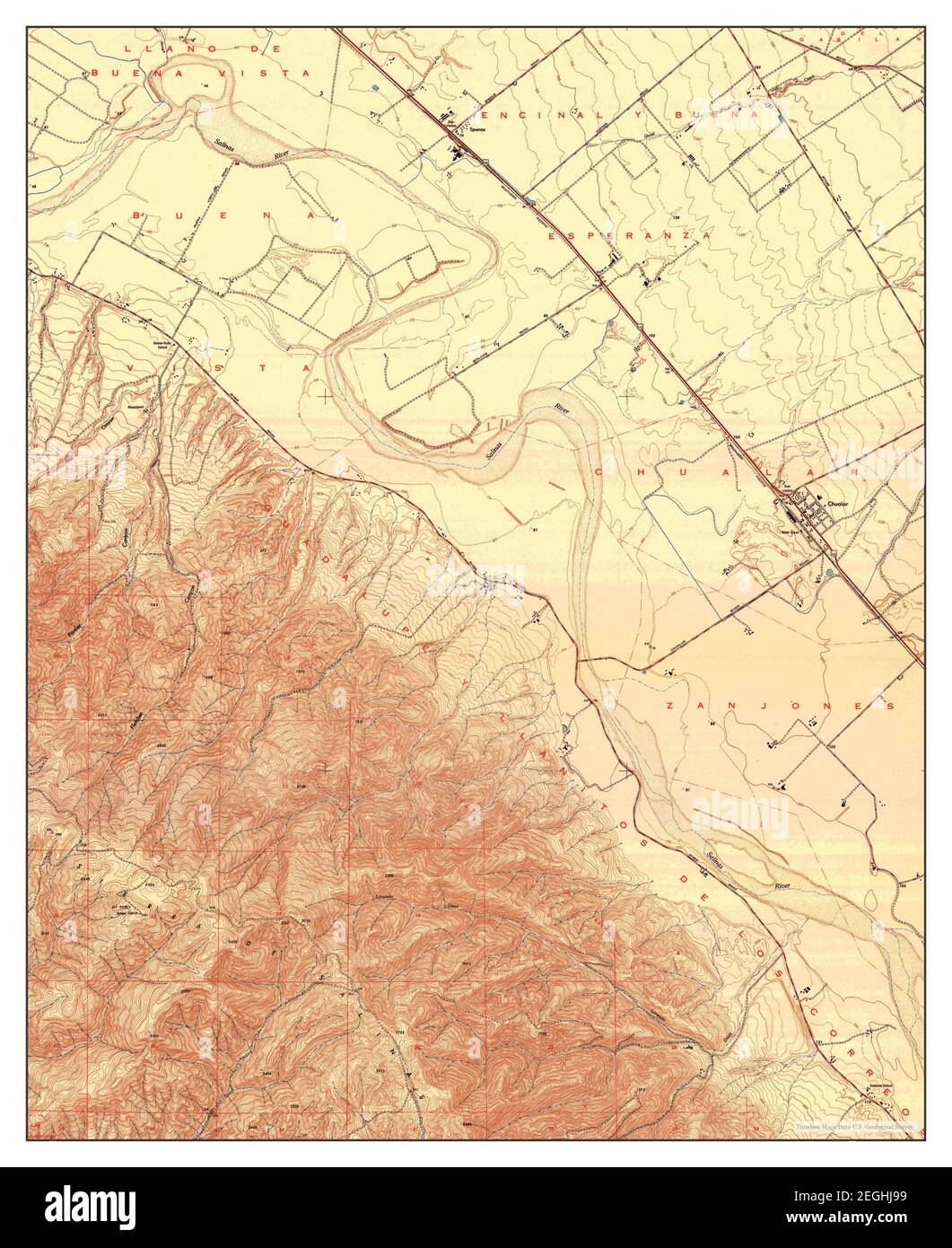 Chualar, California, map 1947, 124000, United States of America by