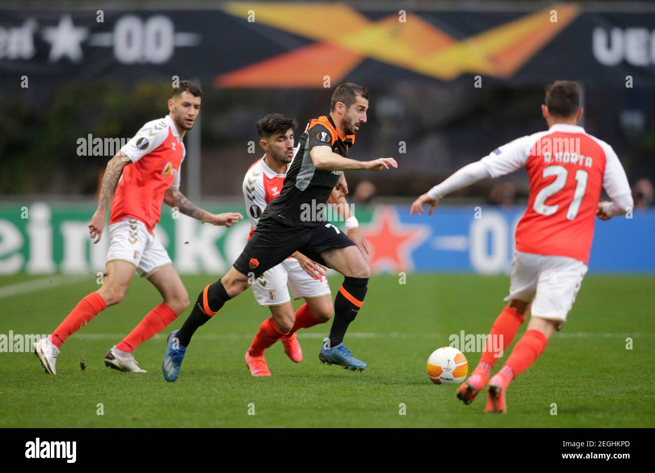 Soccer Football Europa League Round Of 32 First Leg S C Braga V As Roma Estadio Municipal