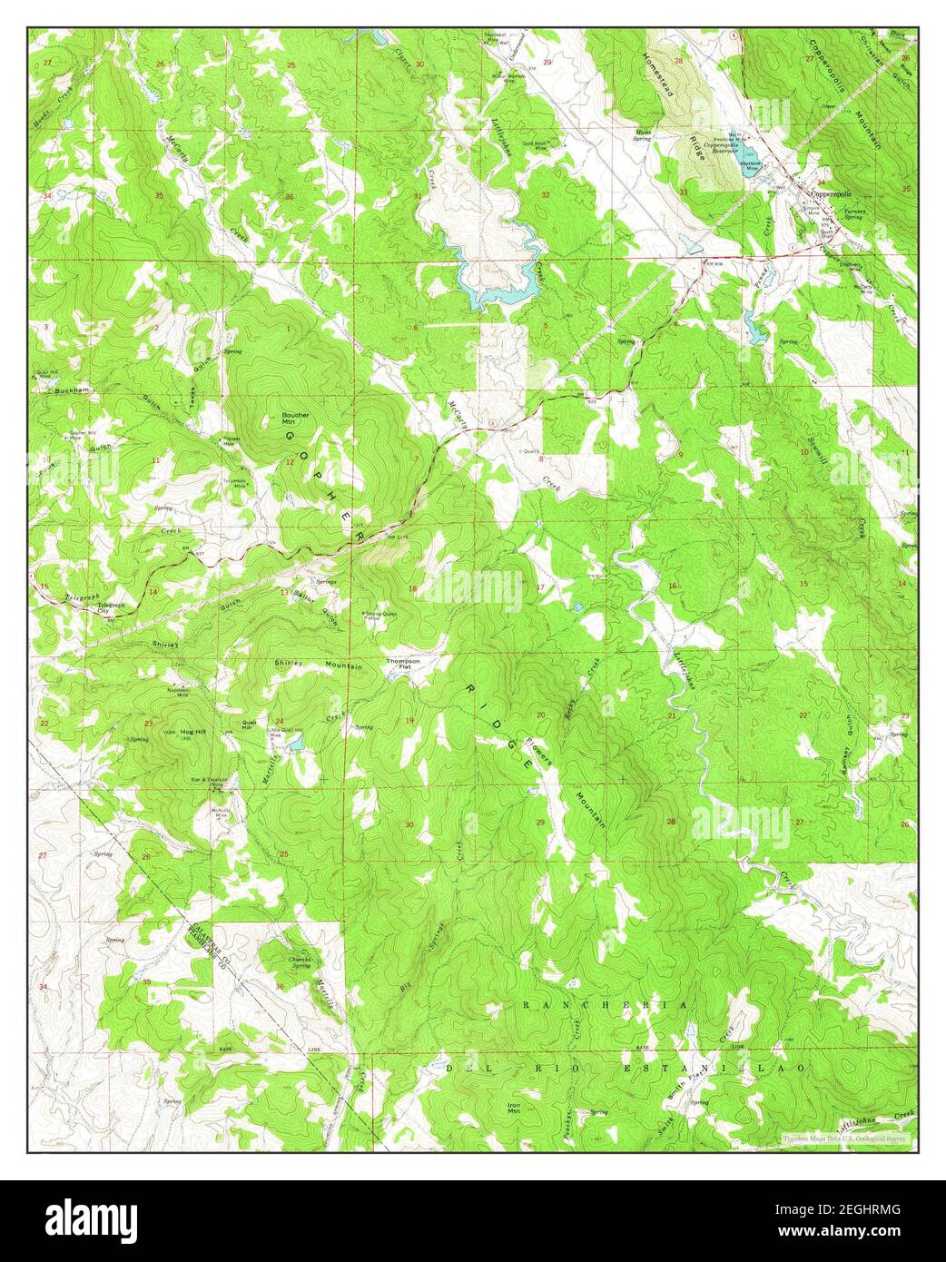 Copperopolis, California, map 1962, 124000, United States of America by Timeless Maps, data U.S