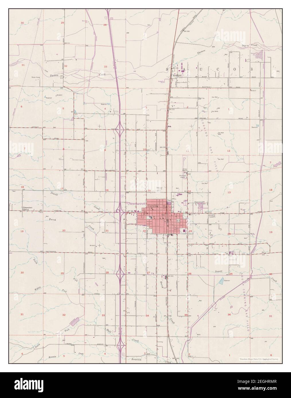 Corning map hi-res stock photography and images - Alamy