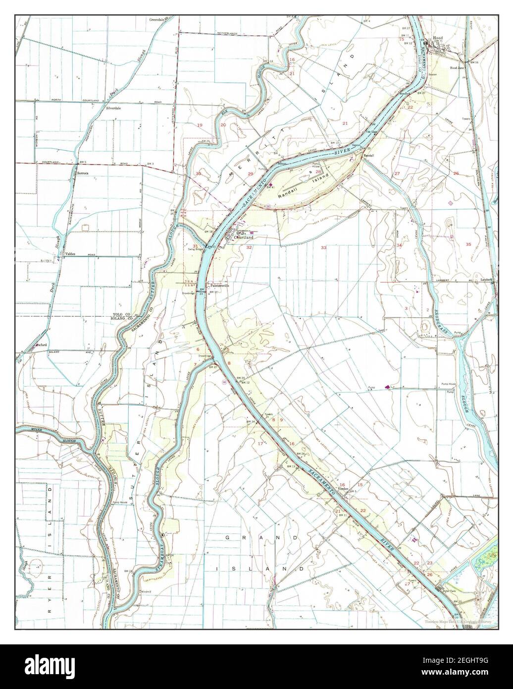 Map of courtland hires stock photography and images Alamy