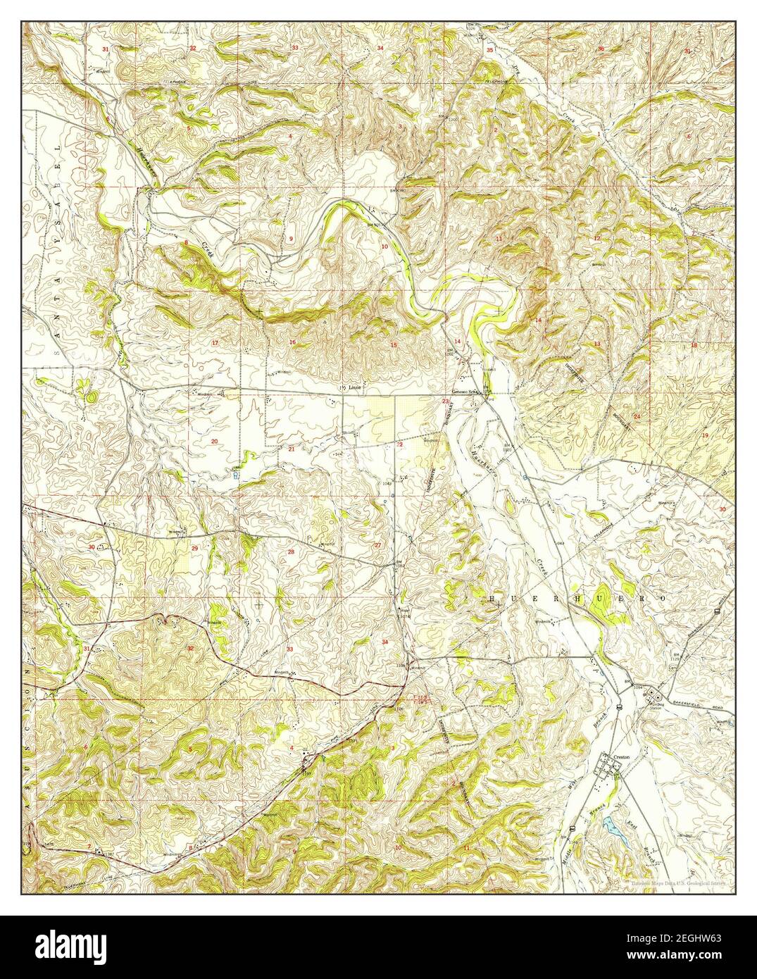 Map of creston hires stock photography and images Alamy