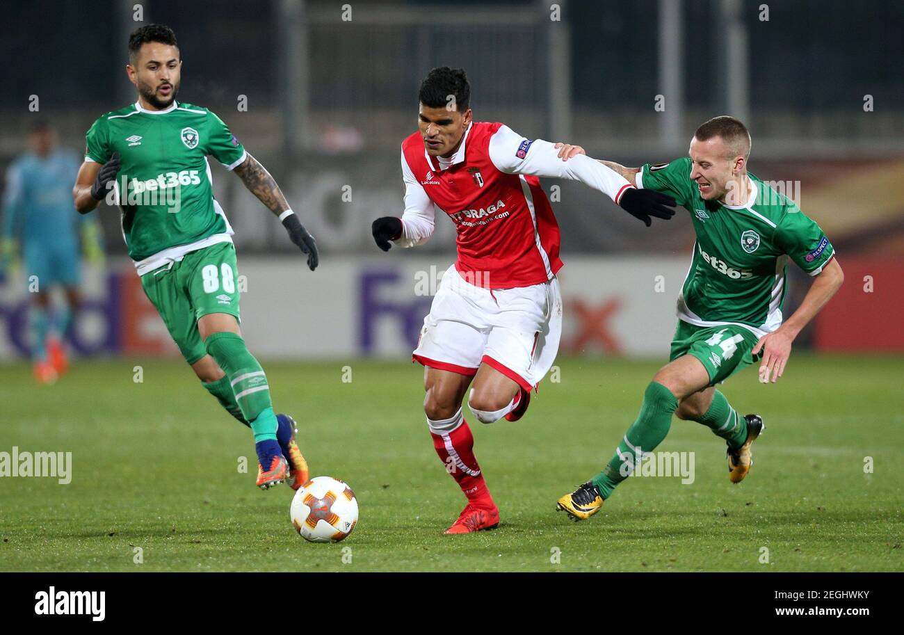 Soccer Football Europa League Pfc Ludogorets Razgrad Vs S C Braga Ludogorets Arena Razgrad Bulgaria November 2 2017 Sporting Braga S Danilo In Action With Ludogorets Jacek Goralski Reuters Stoyan Nenov Stock Photo Alamy