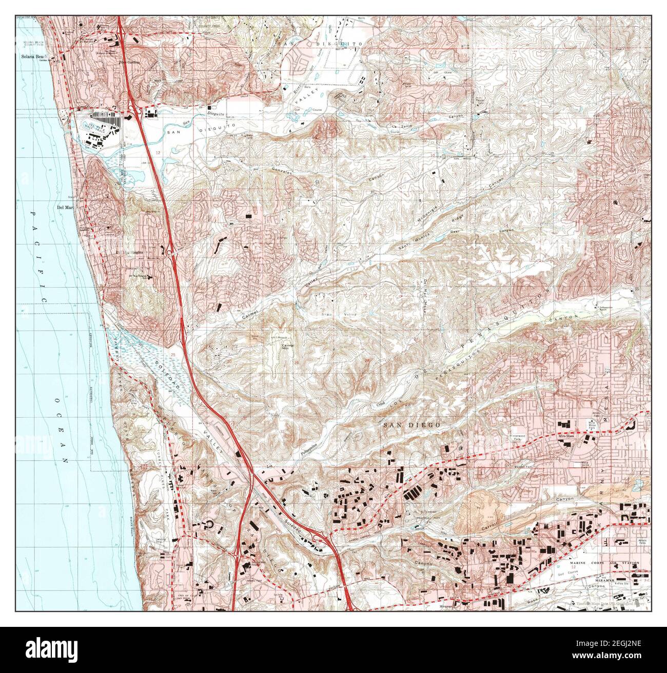 Del Mar, California, map 1994, 1:24000, United States of America by ...