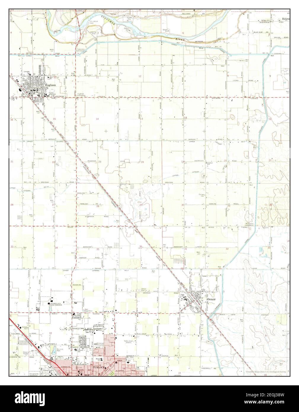 Denair, California, map 1969, 124000, United States of America by