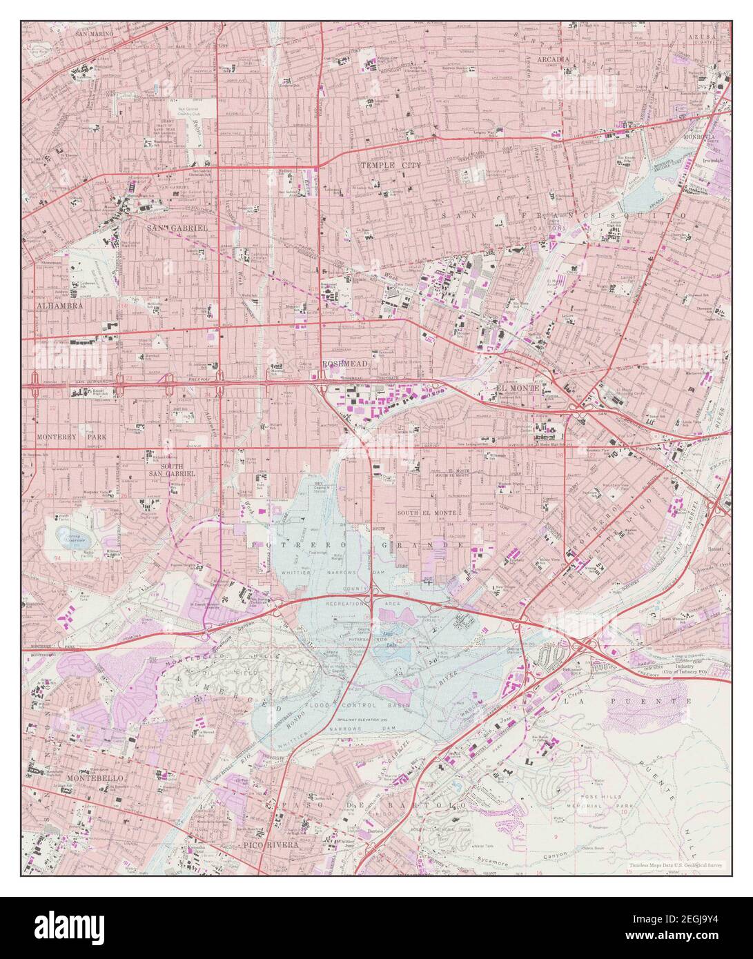 El Monte California map 1966 - El Monte California Map 1966 124000 United States Of America By Timeless Maps Data Us Geological Survey 2EGJ9Y4