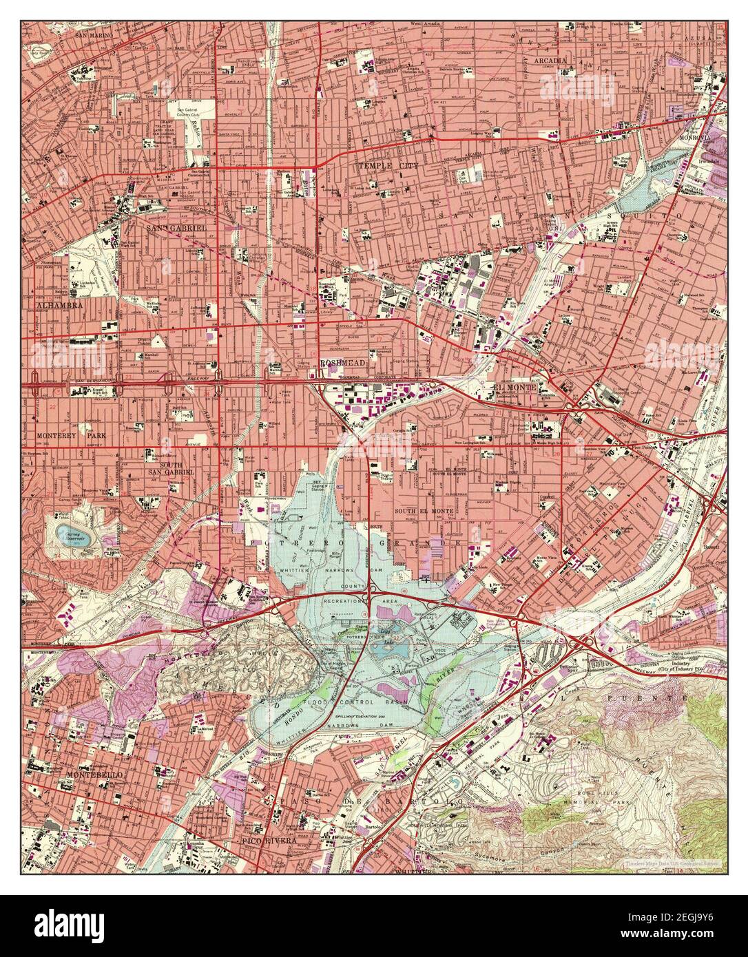 El Monte California map 1966 - El Monte California Map 1966 124000 United States Of America By Timeless Maps Data Us Geological Survey 2EGJ9Y6
