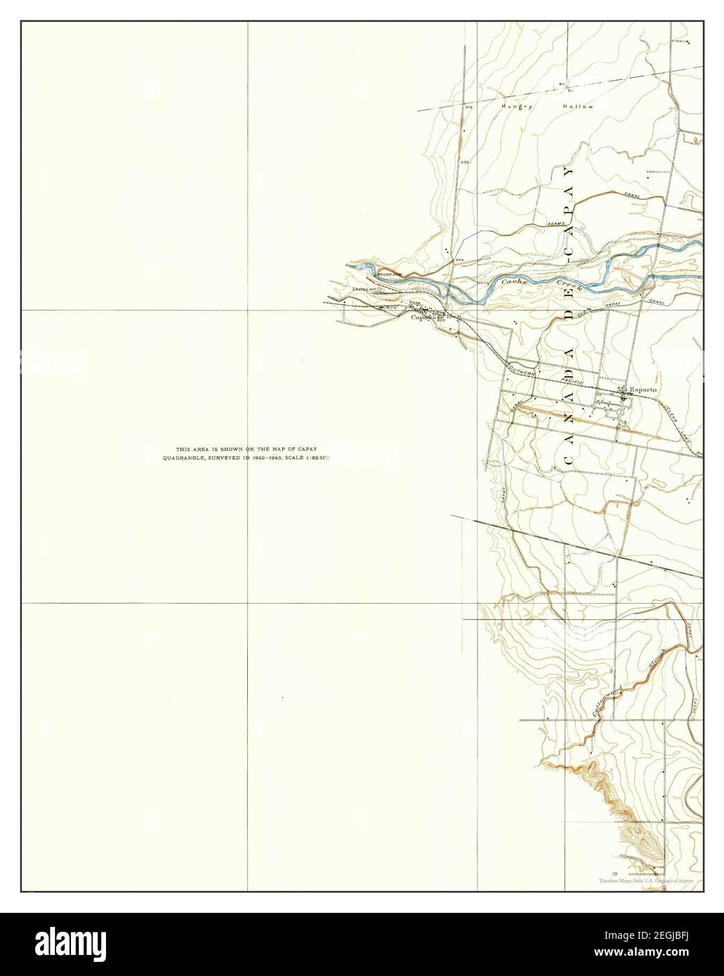 Esparto, California, map 1905, 124000, United States of America by